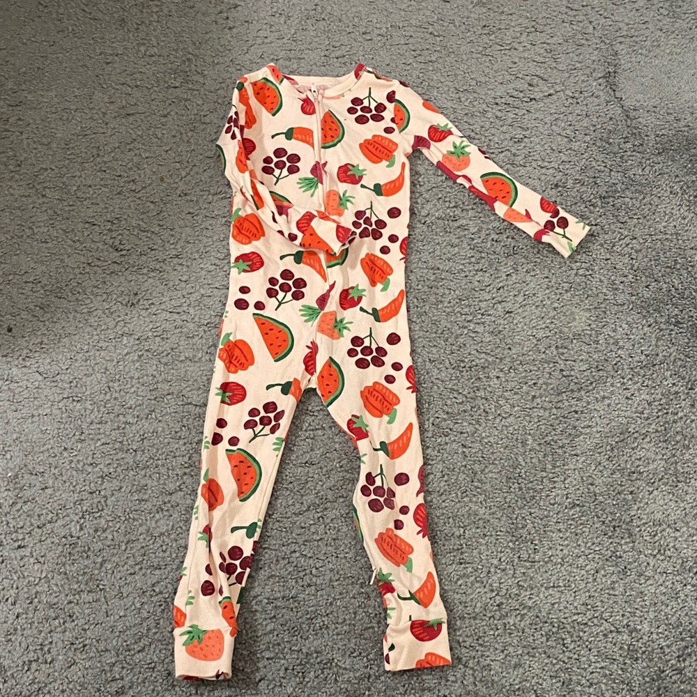 Old Navy Colorful Fruit Print Kids Footie